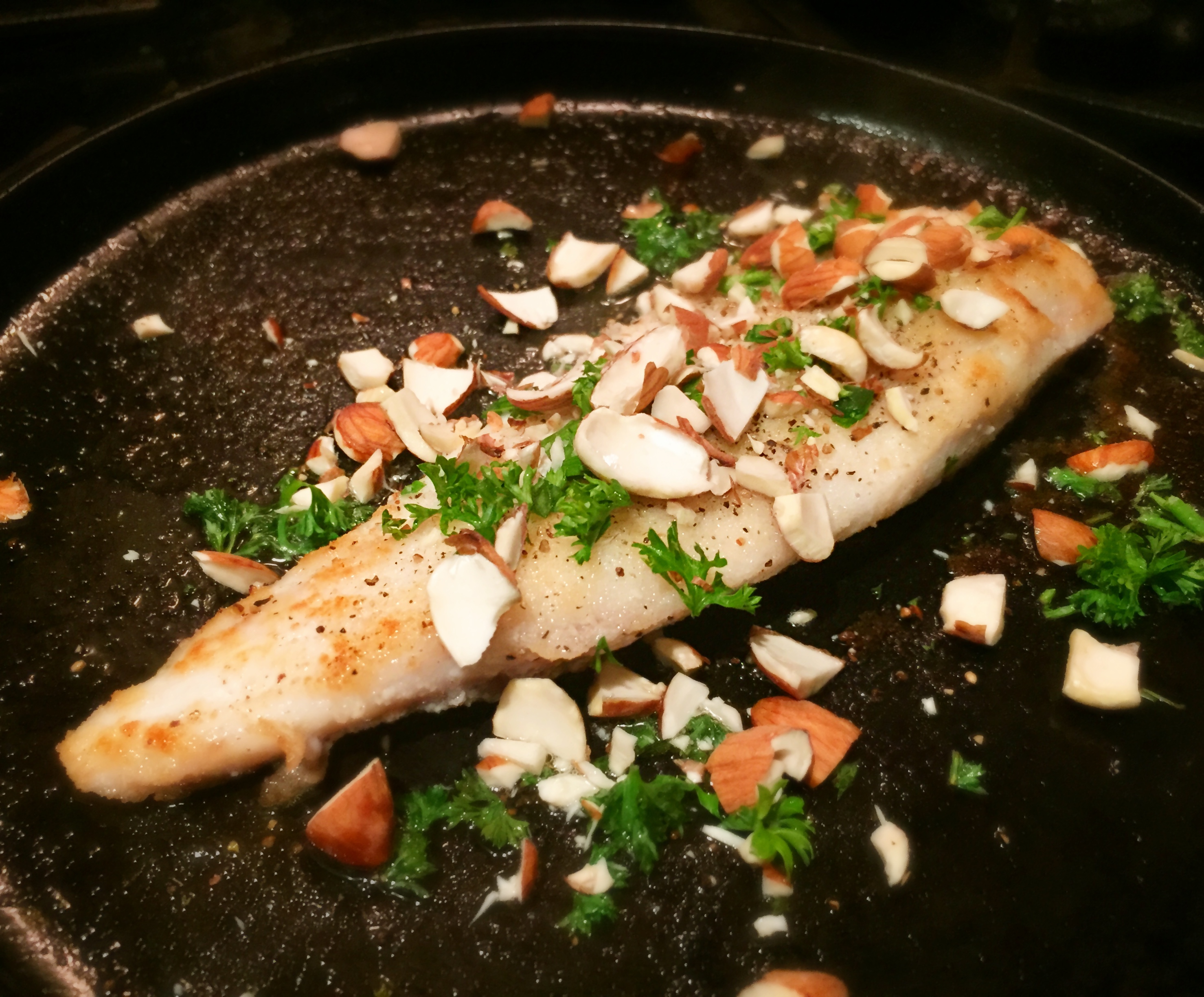 Grilled Fish with Almonds - Quirky Cooking