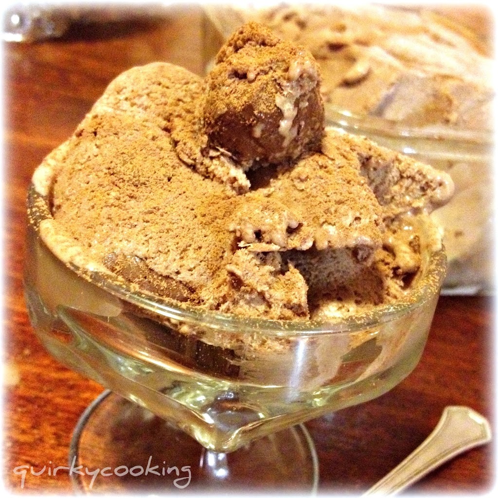 Dairy Free Double Chocolate Truffle Ice Cream - Quirky Cooking