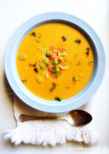Creamy Smoked Salmon Soup - Quirky Cooking