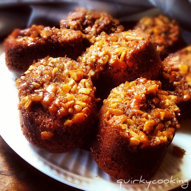 Sticky Pecan Muffins - Quirky Cooking