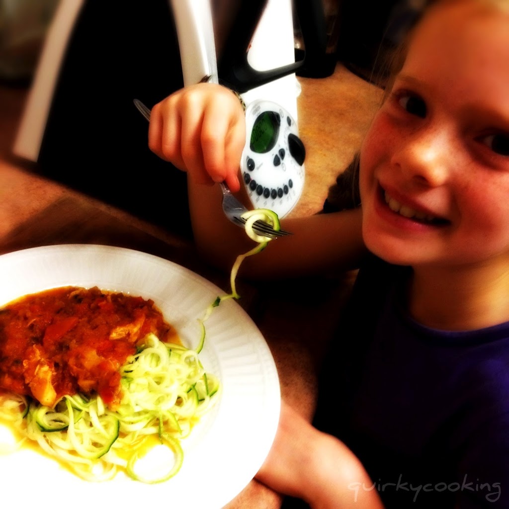 Chicken Pasta with Zoodles - Quirky Cooking