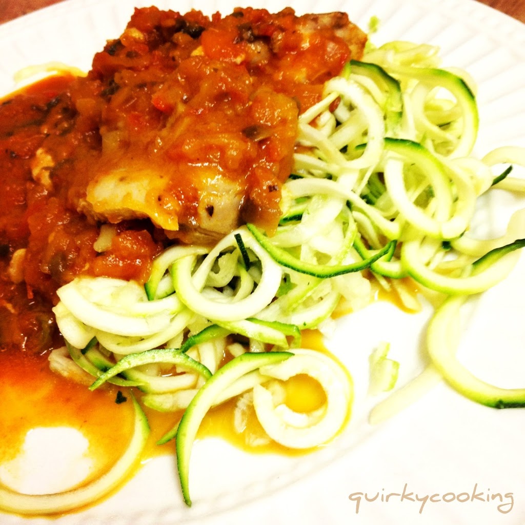 Chicken Pasta with Zoodles - Quirky Cooking