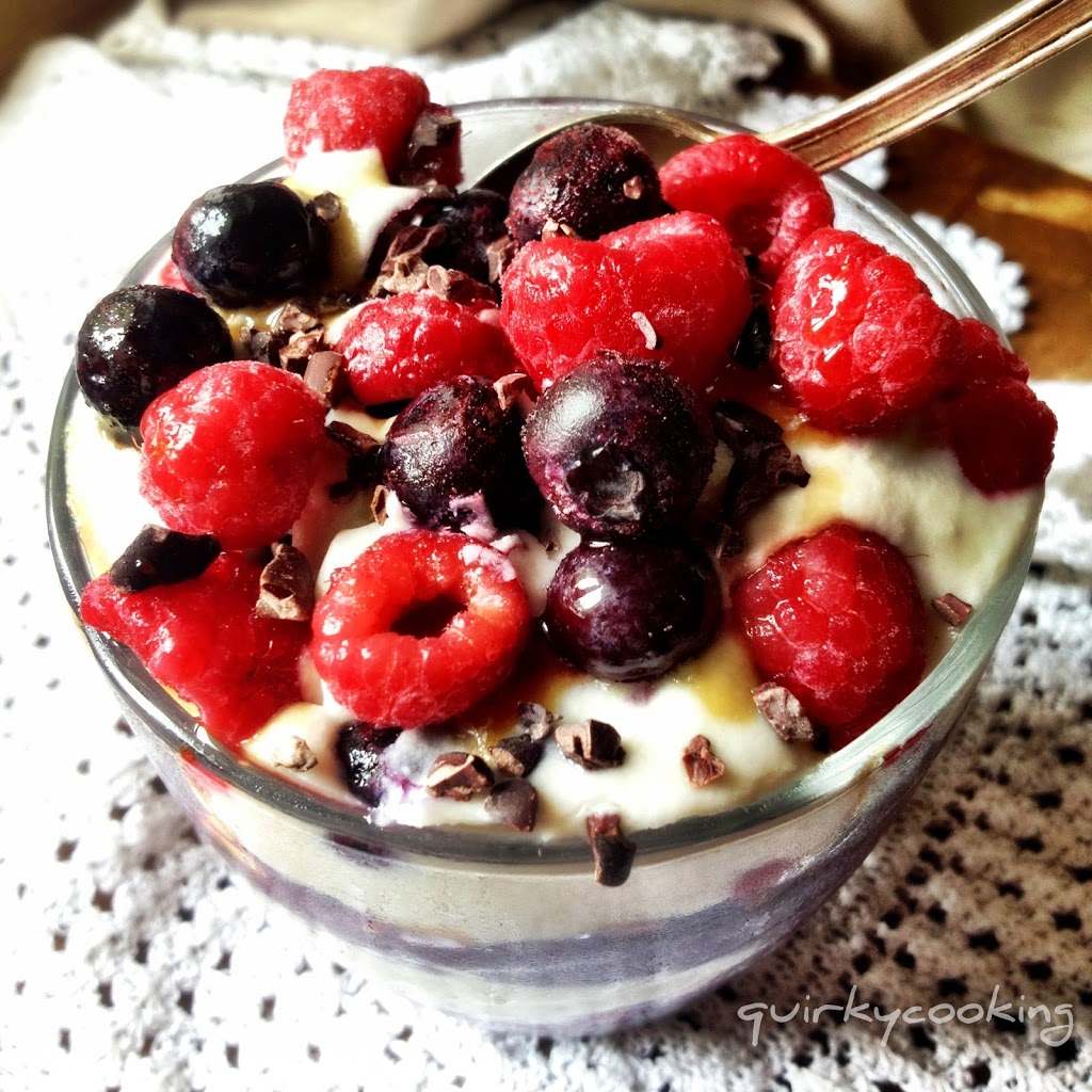 Layered Maqui Chia Pudding - Quirky Cooking