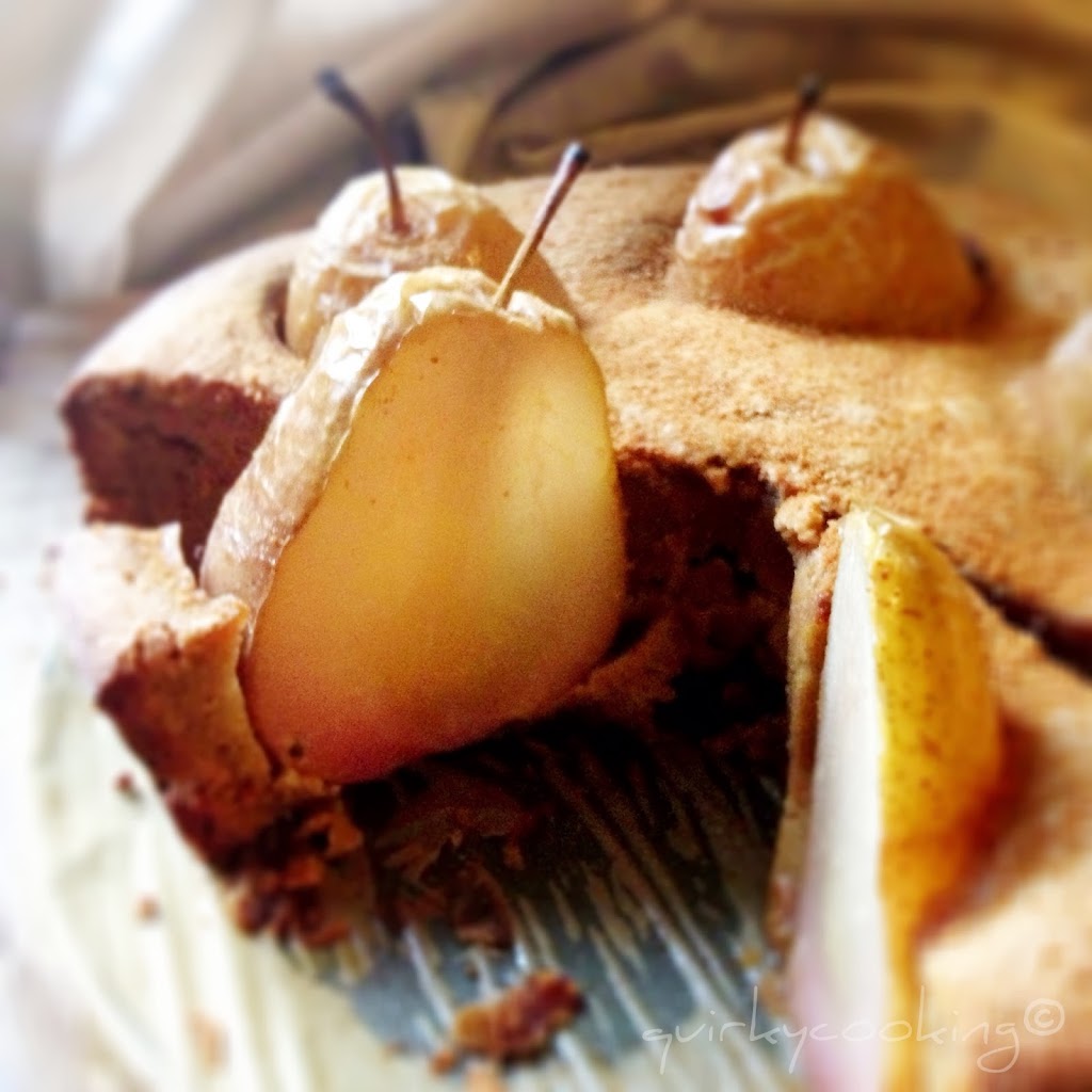Quirky Cooking - Whole Poached Pear Cake