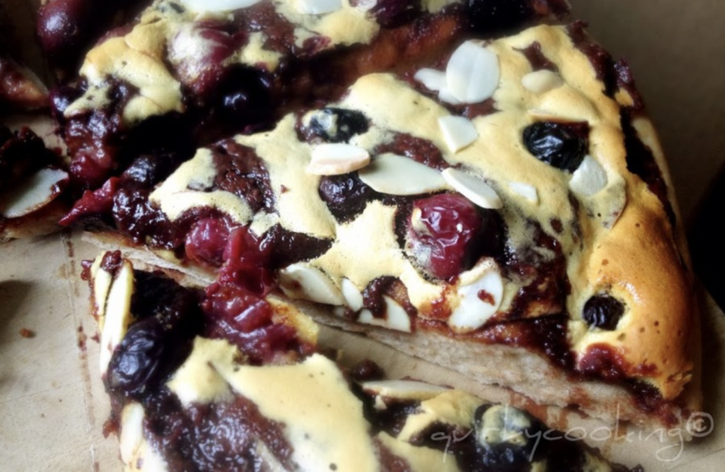 Chocolate-Cherry-Berry Dessert Pizza - Quirky Cooking
