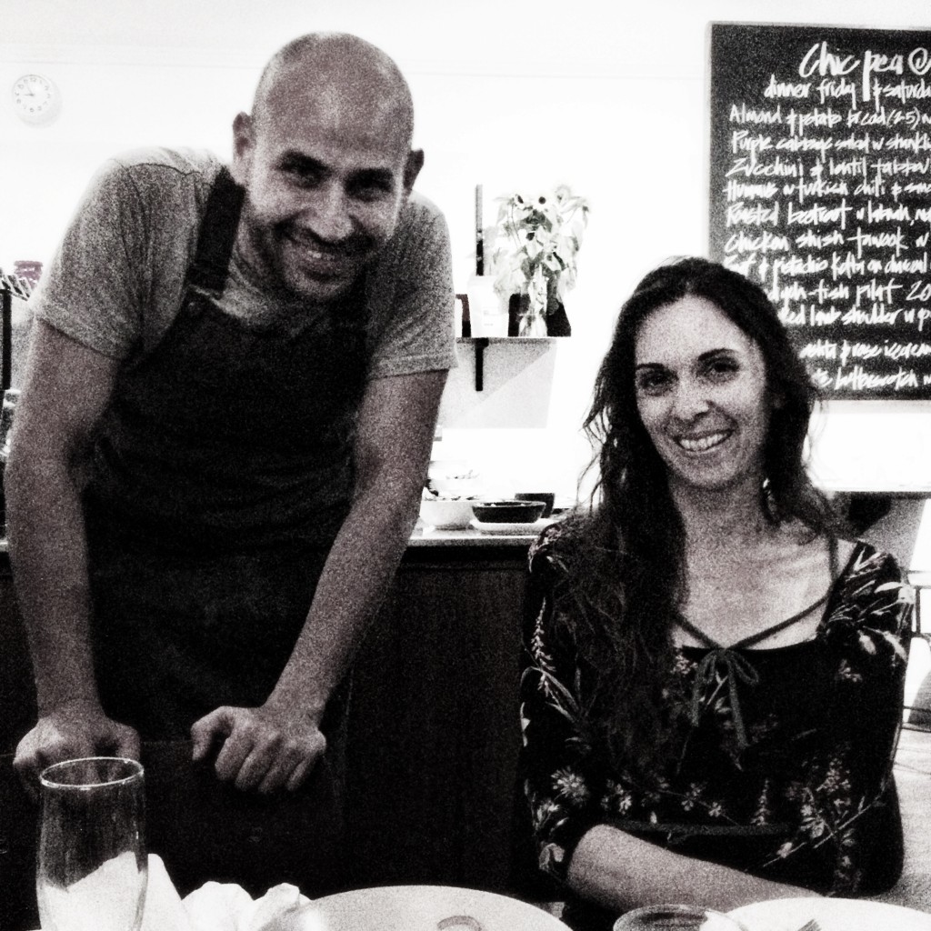 Fouad Kassab of Chic Pea restaurant, and Jo Whitton of Quirky Cooking