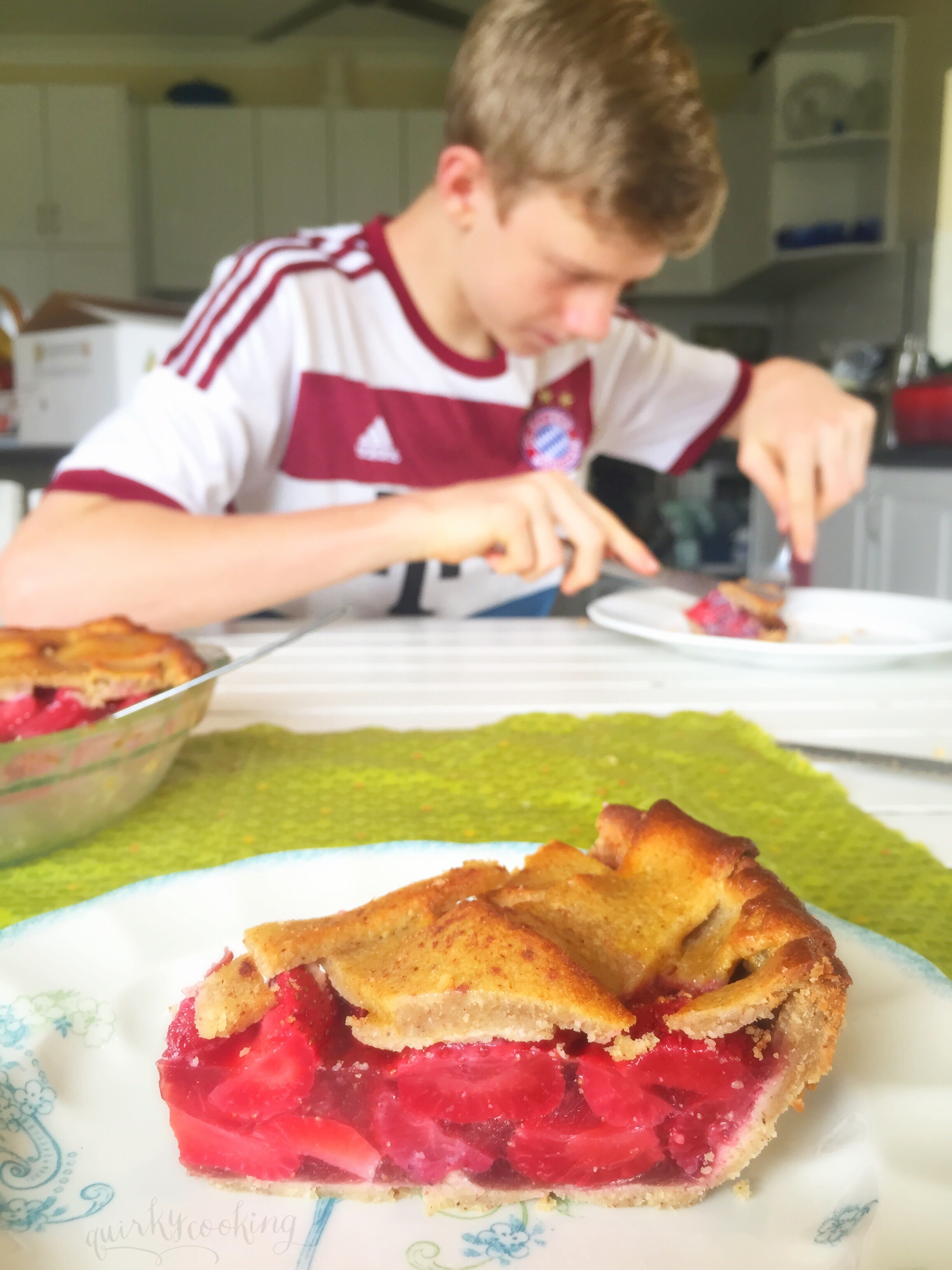 Quirky Cooking Strawberry Pie Grain Free