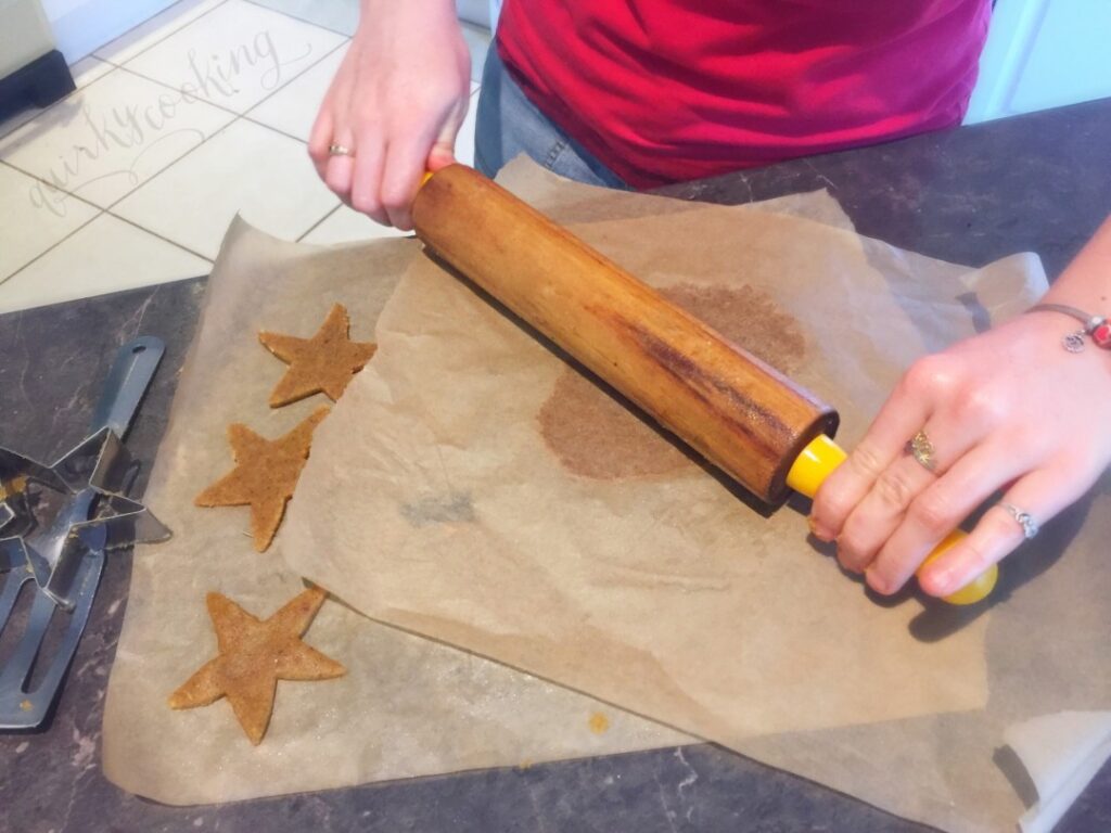 Grain Free Gingerbread Star Biscuits - Quirky Cooking