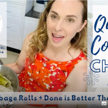 Done is Better Than Perfect! Meal plan, cooking video & podcast
