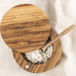 Acacia Wood Salt Box, Quirky Cooking